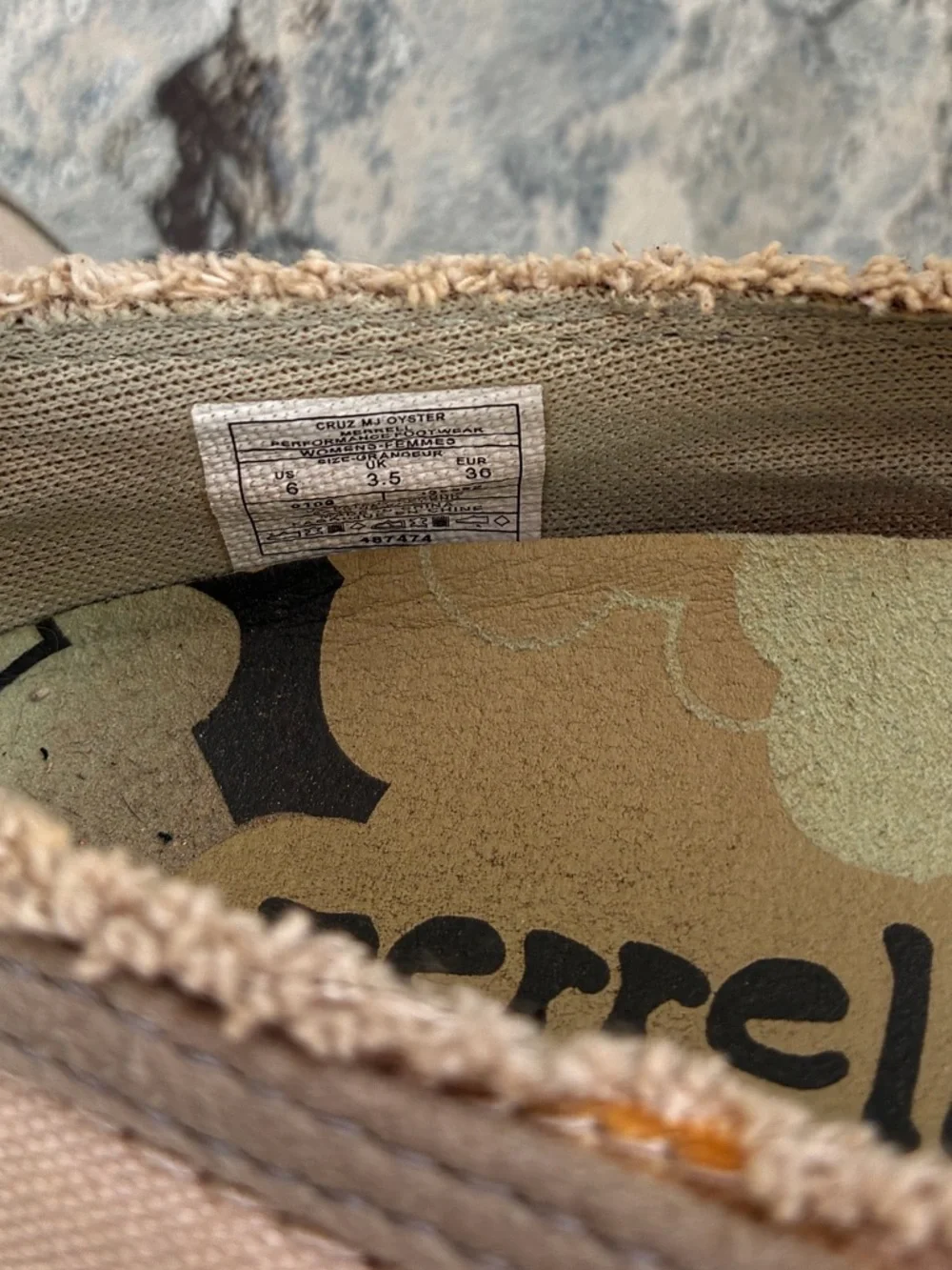 Merrell Cruz oyster Canvas Mary Jane Shoes women’s size 6